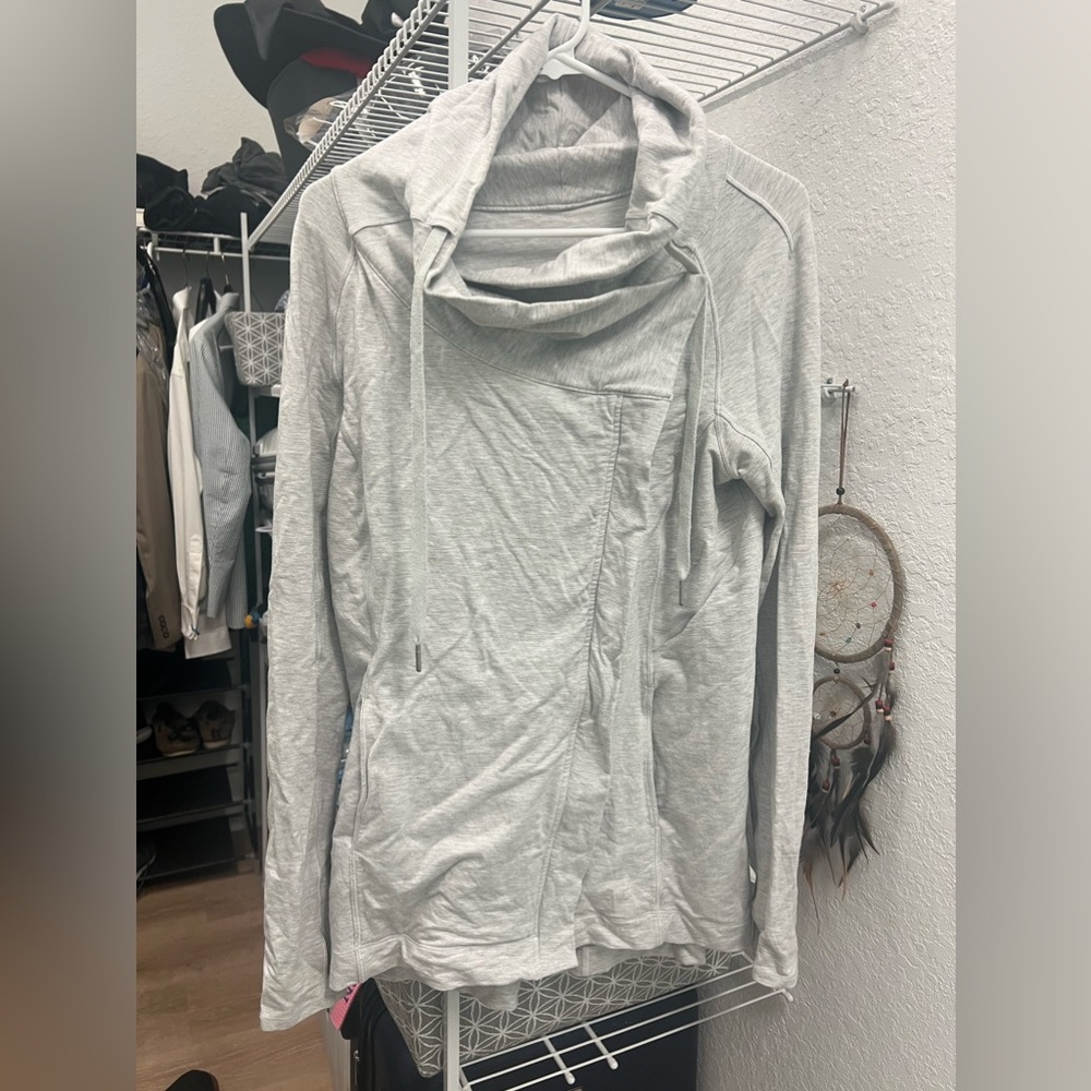 It’s a wrap long sleeve sweater